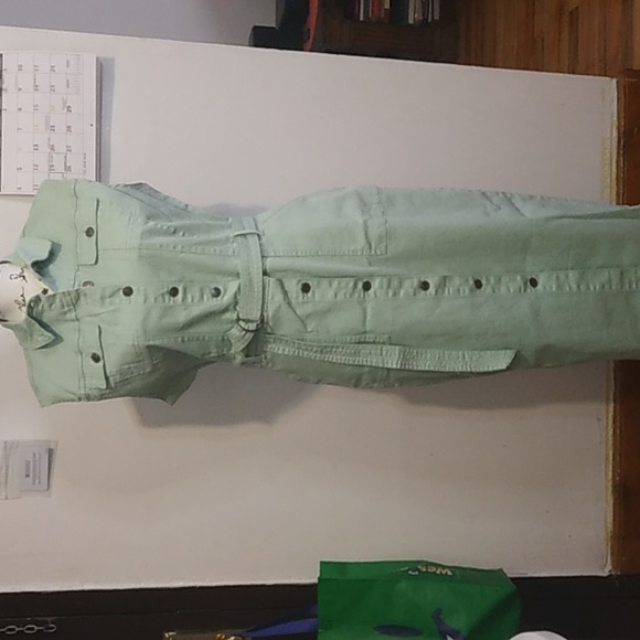 Sleeveless denim dress - Picture 2 of 6